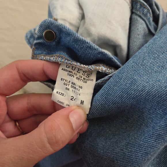 Vintage Guess Denim Shortalls 3t - Picture 4 of 5